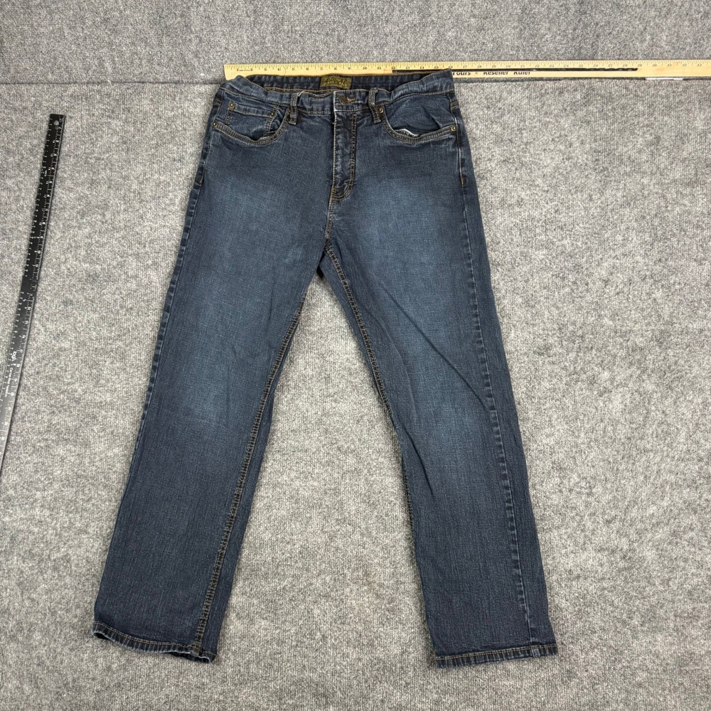 Urban Star Jeans Mens Size 34x30 Dark Wash Blue‎ Straight Leg Stretch Casual